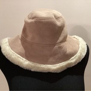 Fownes Winter Hat Tan Suede Lined